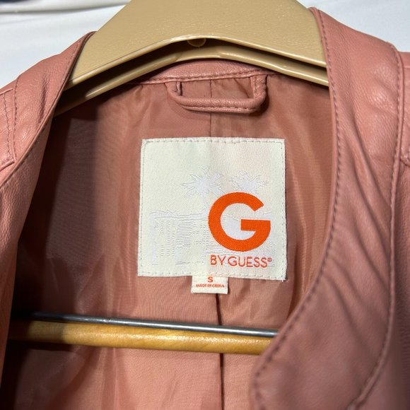 G by Guess Full Zipper Vest Women's Size Small Faux Leather - Picture 4 of 5